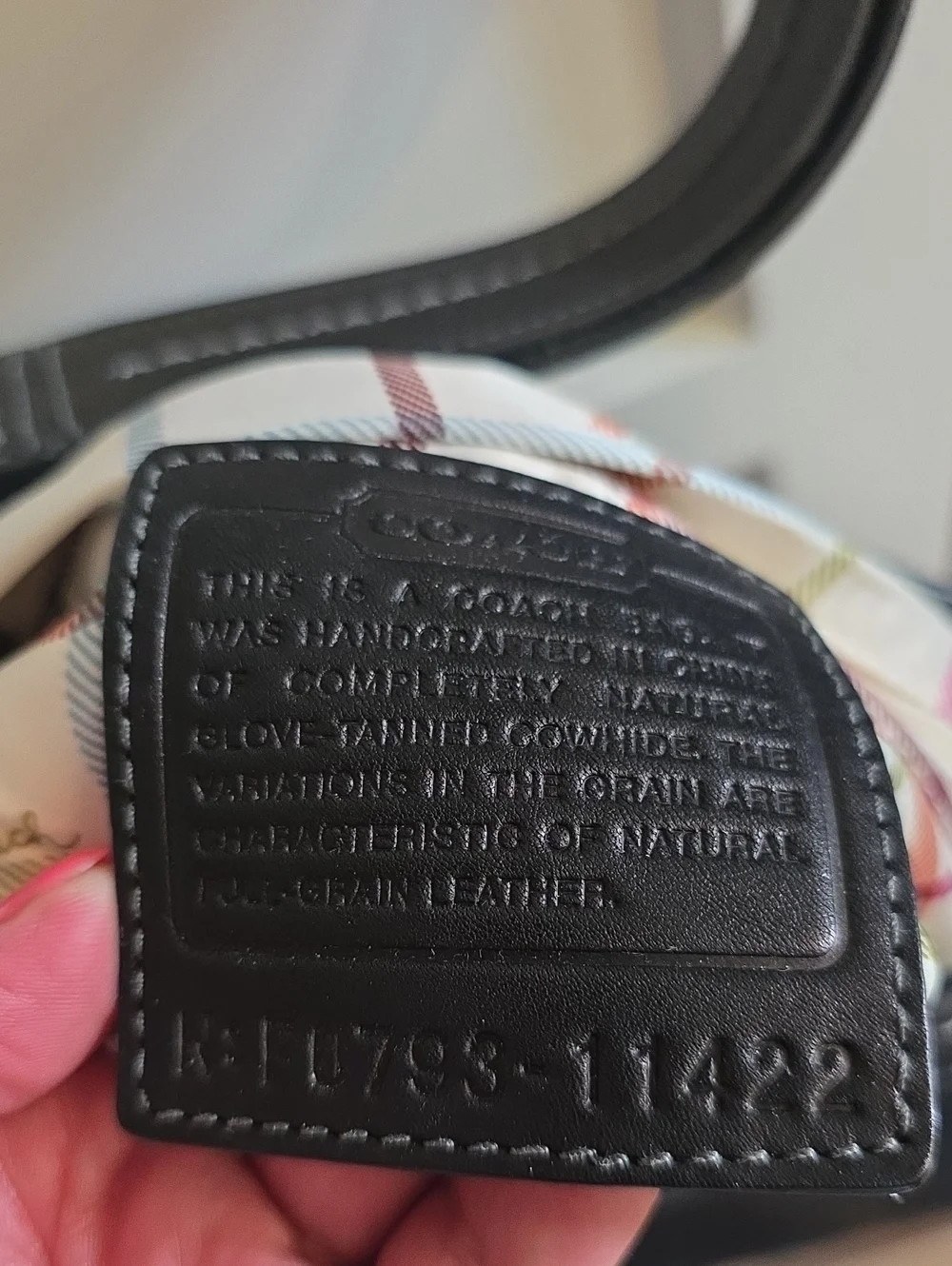 Coach Bleecker Bucket Bag With Tattersall Lining Like New!!
